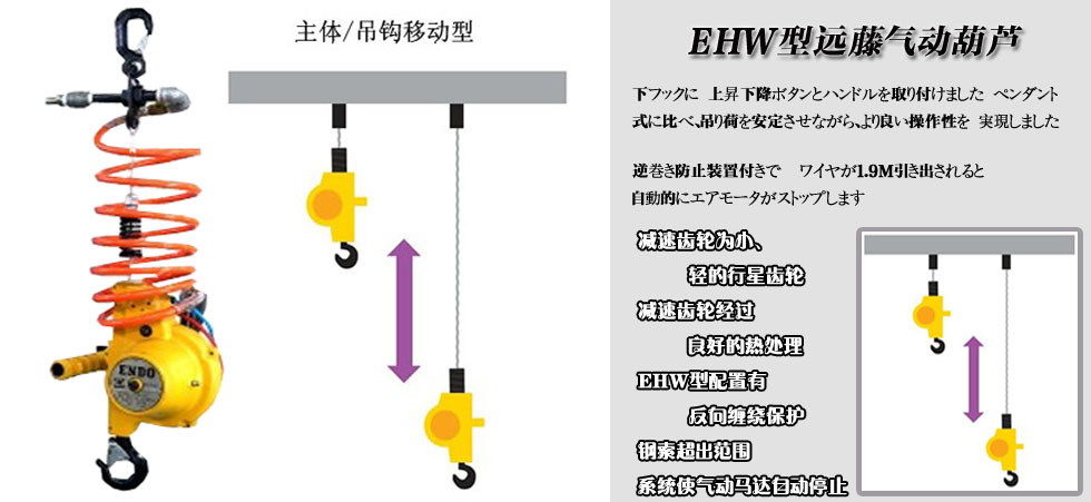 EHW型ENDO远藤气动葫芦