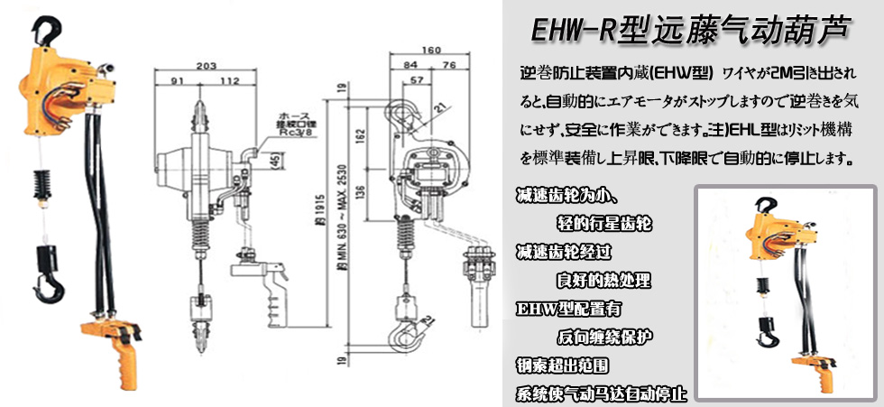 EHW-R型ENDO远藤气动葫芦