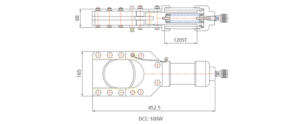 DCC-W电缆切割机尺寸