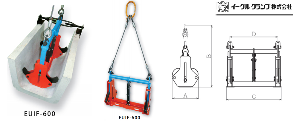 EUIF U字沟起吊用夹钳