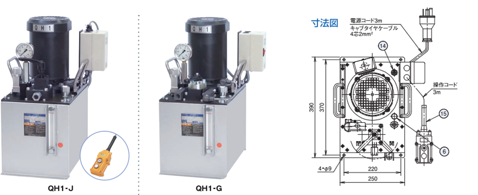 QH电动液压泵尺寸