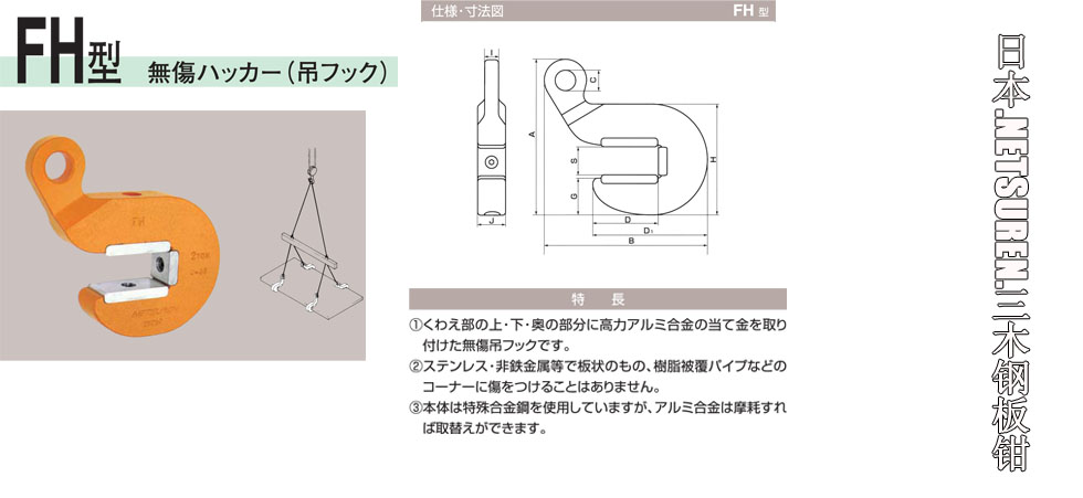 NETSUREN FH钢板钳