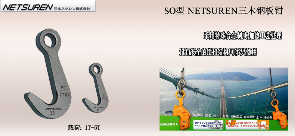 NETSUREN SO钢板钳