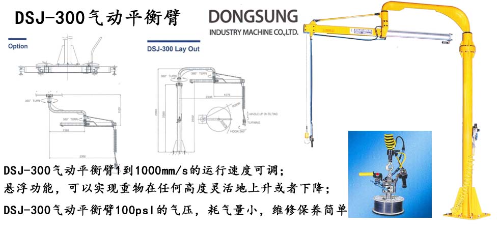 东星DSJ-300气动平衡吊产品图