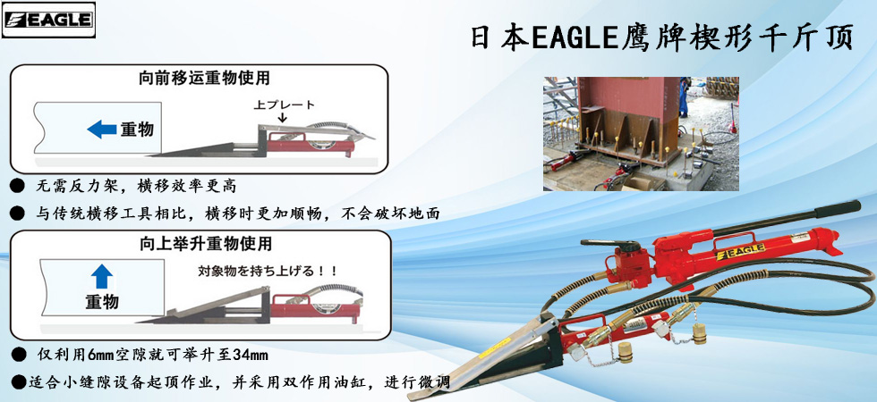EAGLE鹰牌楔式千斤顶产品介绍图