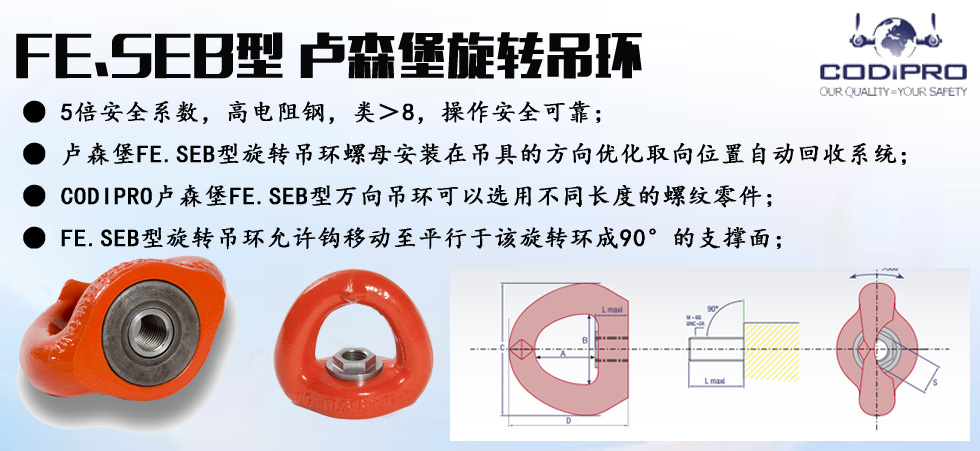 FE.SEB型旋转吊环螺母图