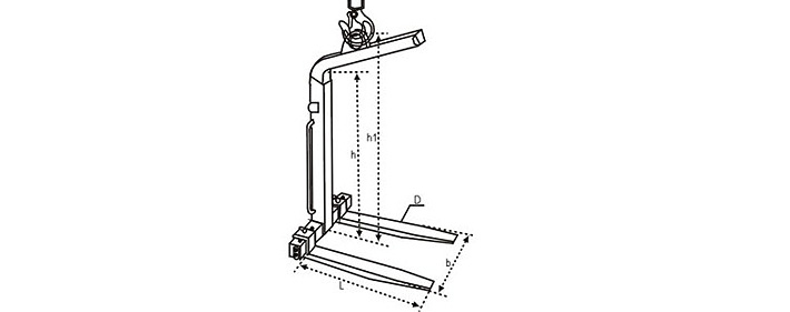 自动平衡吊叉尺寸图