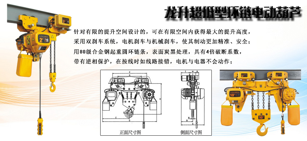 超低型电动葫芦图