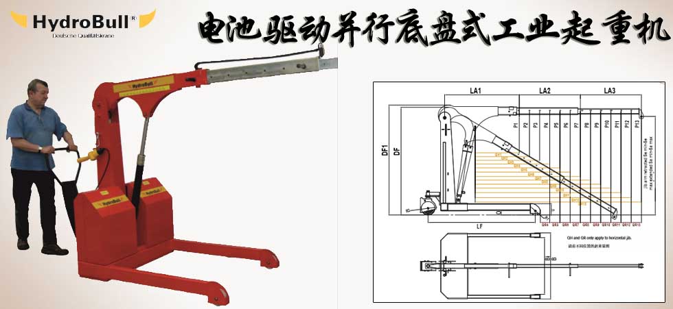 德国并行底盘电动起重机图