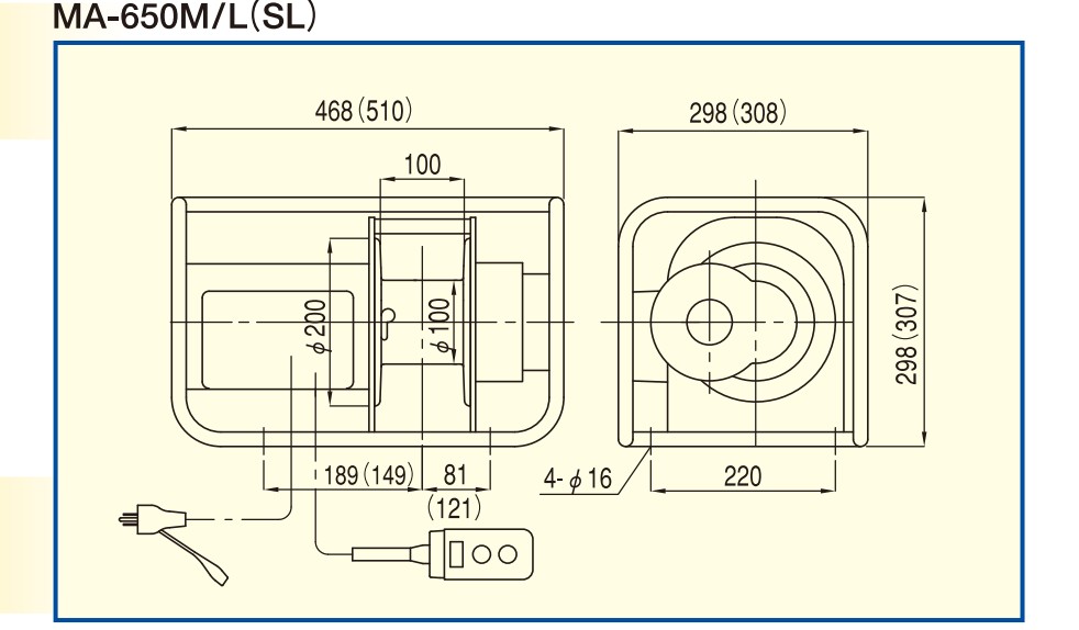 MA-650M/L(SL)尺寸图