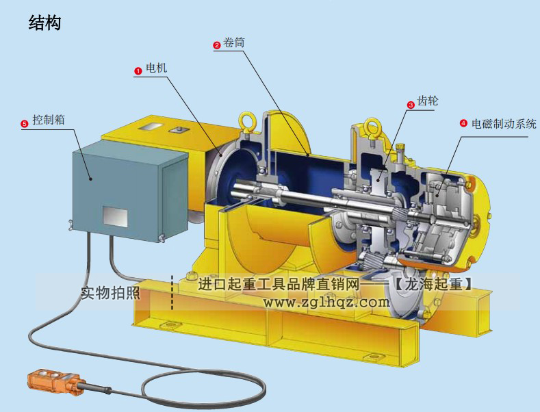 TKK电动卷扬机结构图及介绍