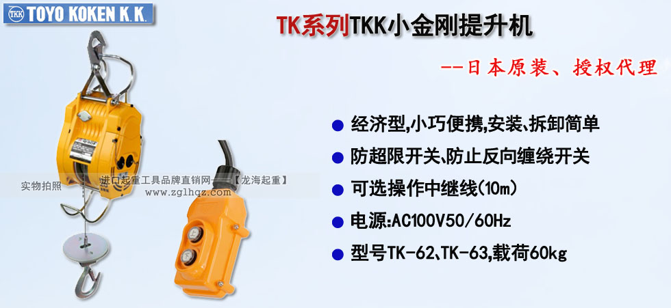 TK系列TKK小金刚提升机,TK系列小金刚提升机